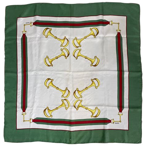 foulard vintage gucci con cavalli milano|An Italian Silk Foulard by Gucci For Sale at 1stDibs.